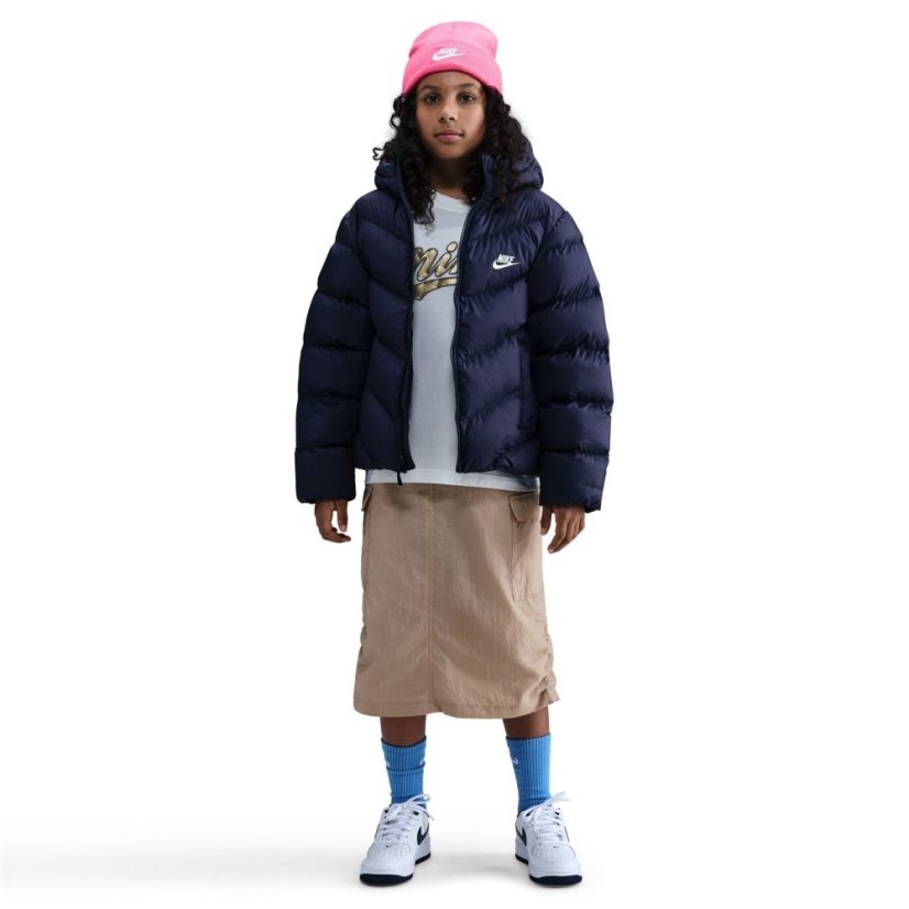 Nike Loose-Fit Puffer Jacket Juniors Navy