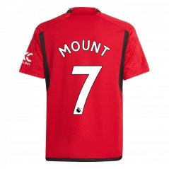 adidas Manchester United Home Mount Shirt 2023 2024 Juniors Team Red