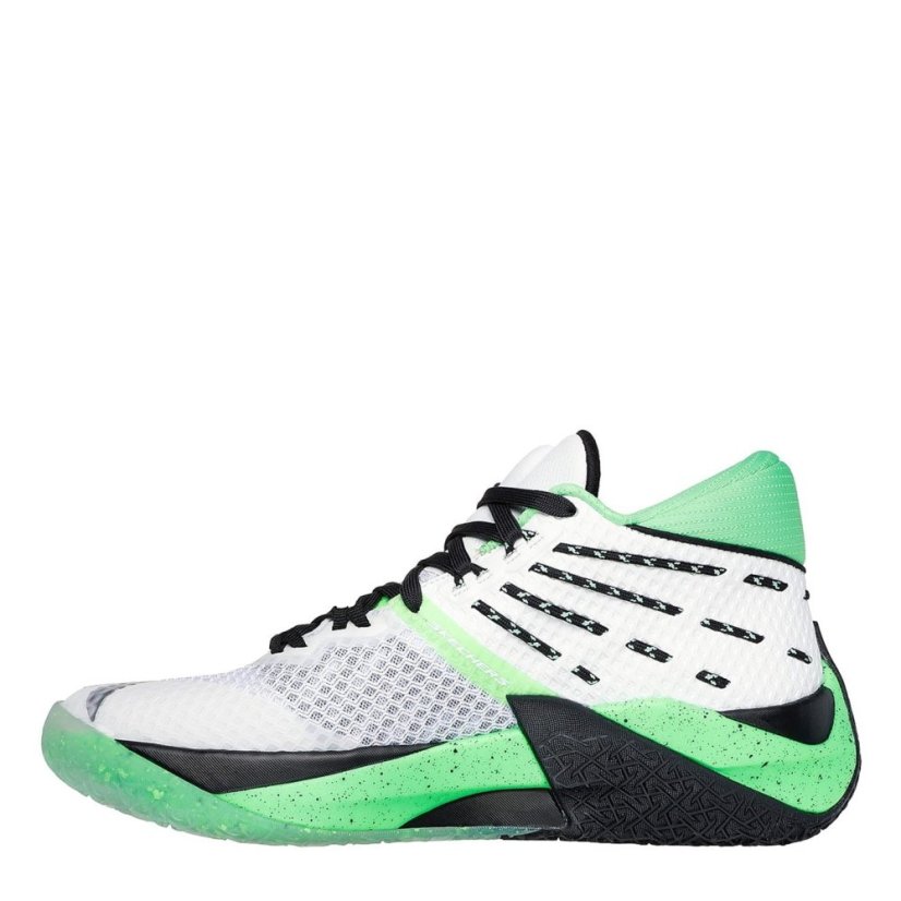 Skechers Reign Basketball Trainers Mens Green/White