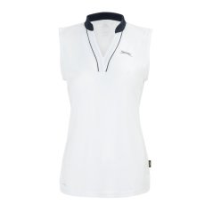 Slazenger Sleeveless dámské polo tričko White