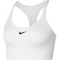 Nike Swoosh Women's Medium-Support 1-Piece Pad Sports Bra White