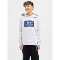Jack and Jones Logan Hoodie White Melange