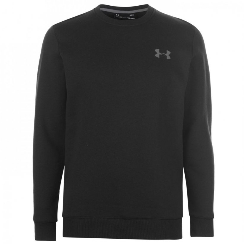 Under Armour Rival Fitted Crew Sweater Mens Black