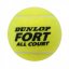Dunlop Fort Triple Pack of Tennis Balls Yellow
