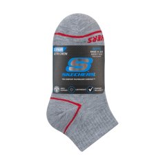 Skechers Kids' Quarter Socks Grey/Red