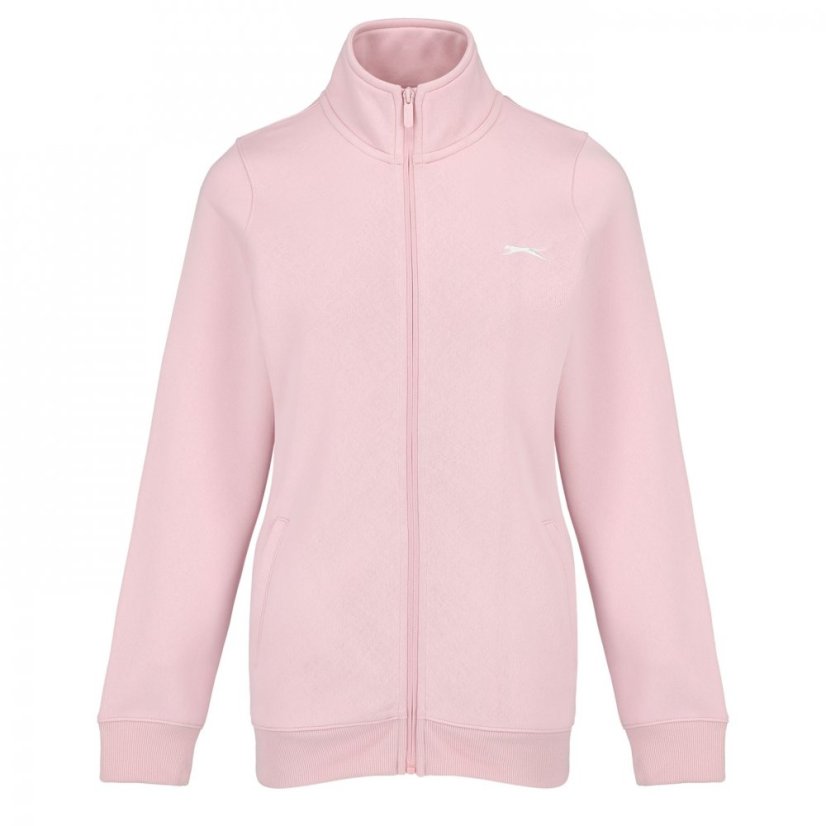 Slazenger Fitted Zip through Jacket Womens Baby Pink