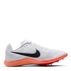 Nike Men's Zoom Rival Distance Track Running Spikes White/Obsidian