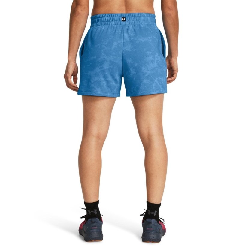 Under Armour Women's Performance Terry Gym Shorts Blue