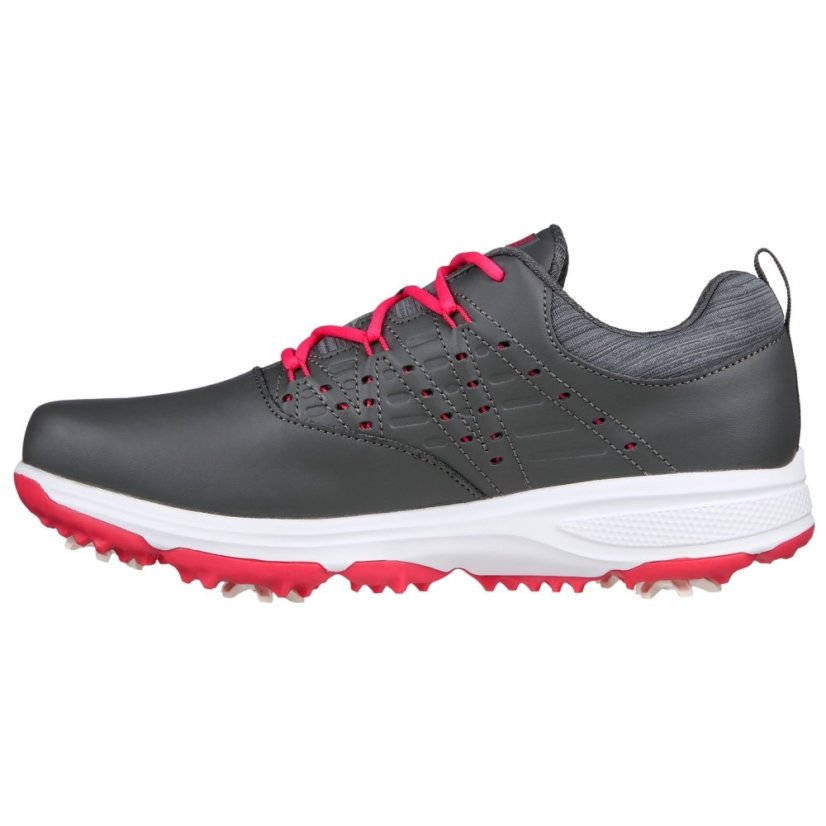 Skechers Go Golf Pro 2 Spiked Shoes Girls Charcl/Pink