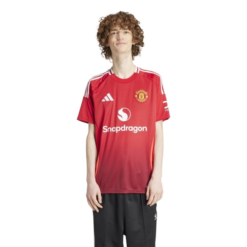 adidas Manchester United Home Shirt 2024 2025 Adults Red