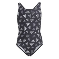 adidas Logo Swimsuit Infants Black