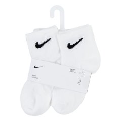 Nike 6 Pack Ankle Socks Childrens White