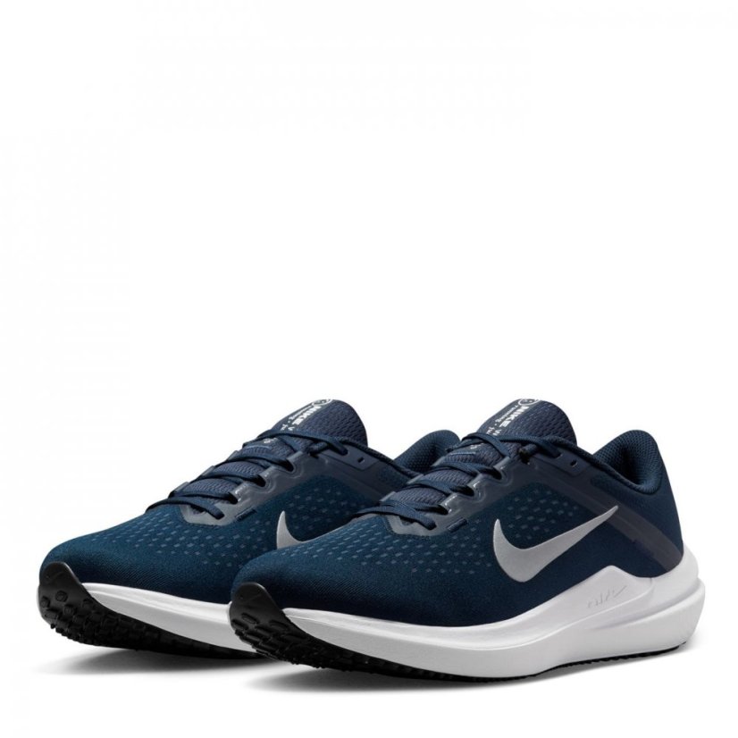 Nike Air Winflo 10 Men's Road Running Shoes Navy/Silver