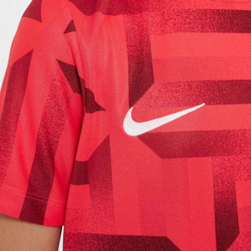 Nike England Academy Pro Pre Match Shirt 2024 Juniors Red/Blue
