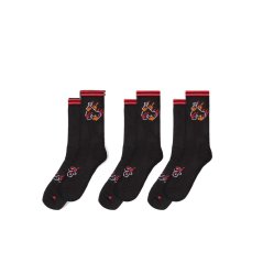 Money Flaming Ape Sport Sock 3Pk Black