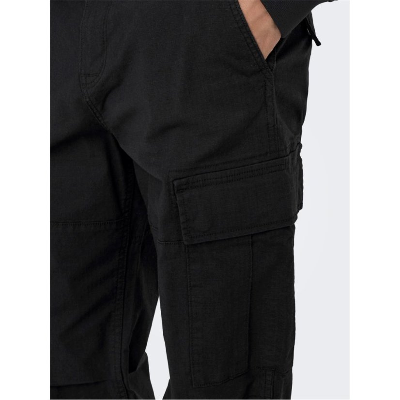 Only and Sons Men's Cargo Trousers Black