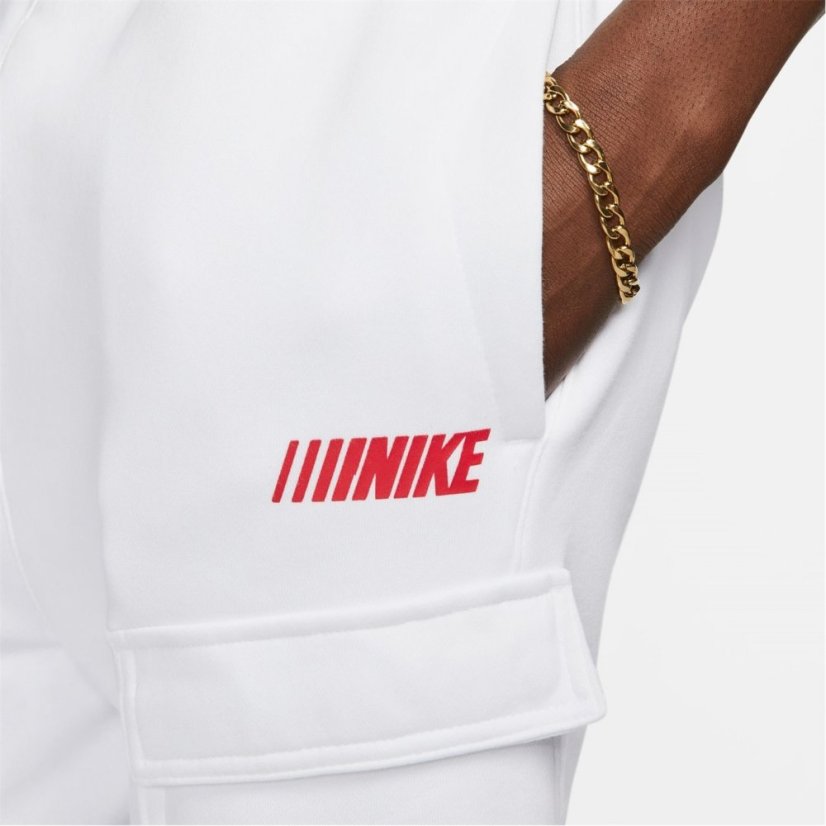Nike Sportswear Standard Issue Fleece Cargo Trousers White