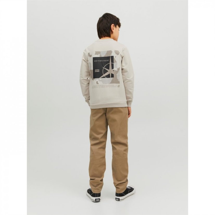 Jack and Jones Logo Sweatshirt Junior Boys Moonbeam