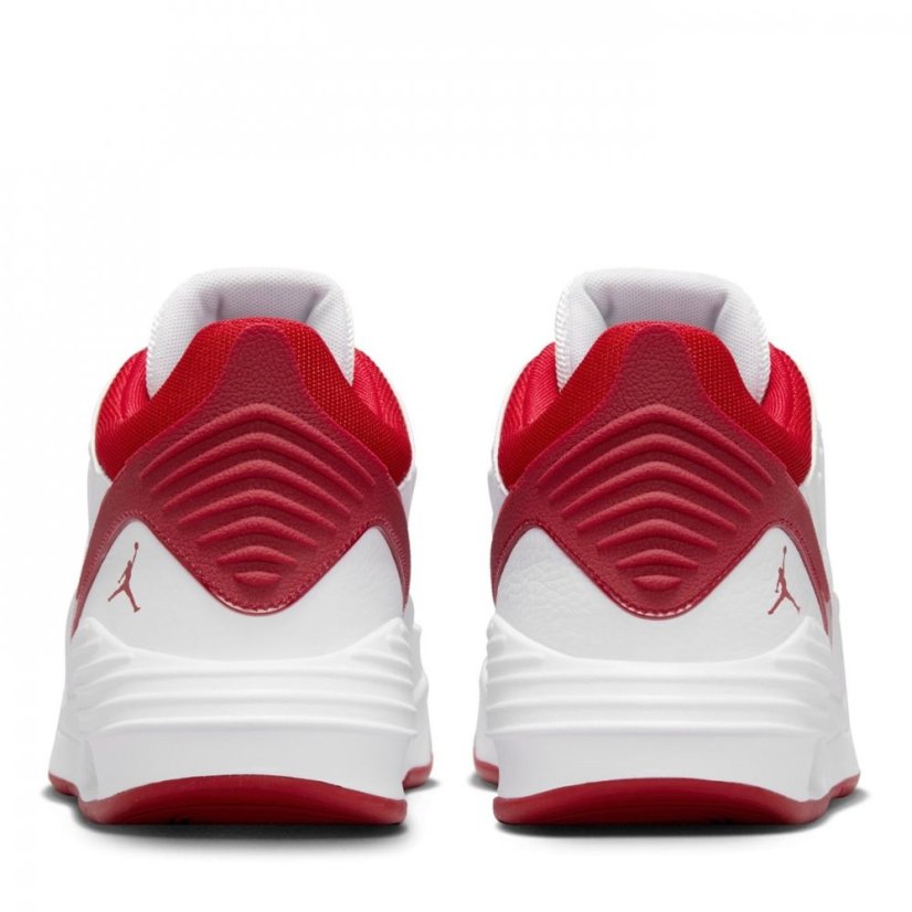 Air Jordan Max Aura 5 Men's basketbalové boty Wht/Red/Blk