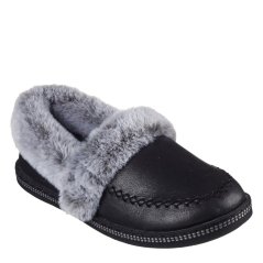 Skechers Women's Cozy CampF Full Fit Slippers Black