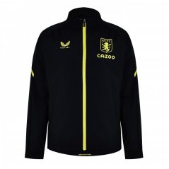 Castore Aston Villa Lightweight Travel Jacket Juniors Black/Yellow
