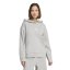 adidas Women's Glitter Over-the-Head Hoodie Silver