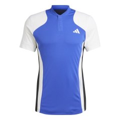 adidas Tennis Pro HEAT.RDY FreeLift pánske polo tričko Blu/Wht/Blk