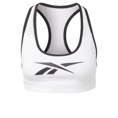 Reebok Hero Medium-Impact Racer Bra Womens White