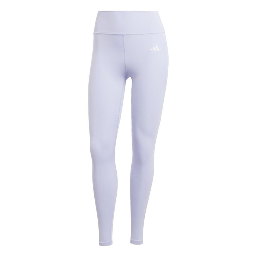 adidas Optime Essentials Stash Pocket Full-Length Leggings Womens Violet/White