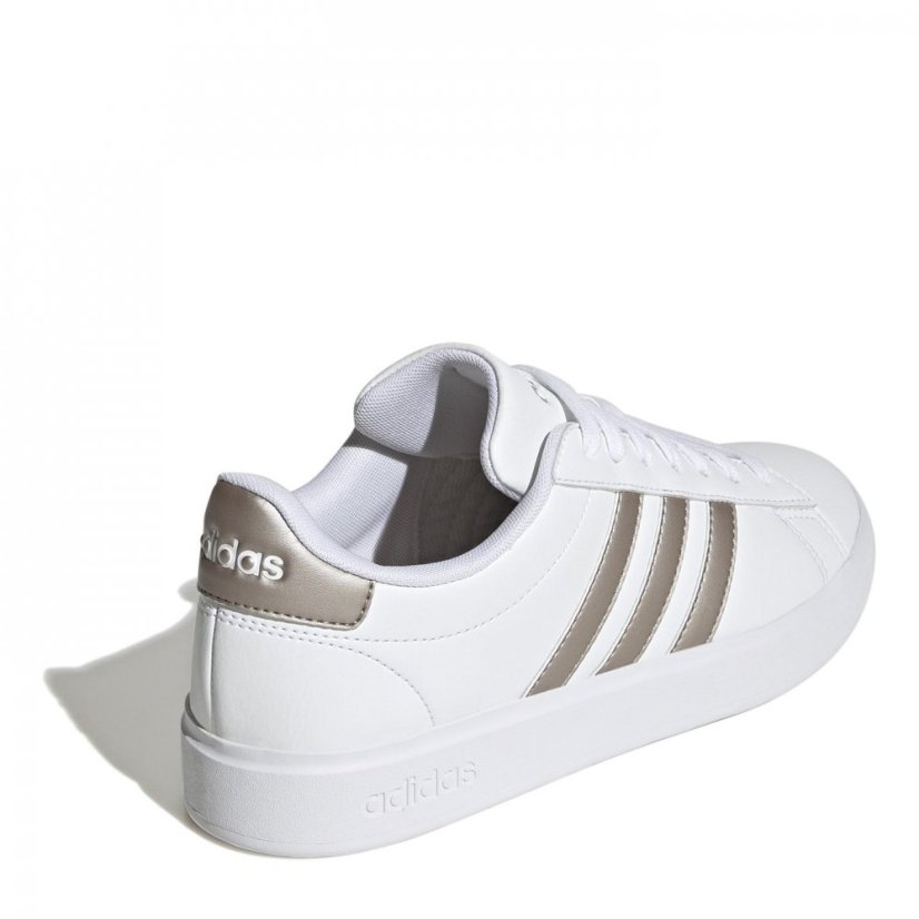 adidas Womens Grand Court Sneakers Wht/Platin