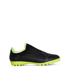 Puma Finesse Astro Turf Football Boots Childrens Black/FluYellow