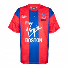 Score Draw Crystal Palace FC '91 Home Retro Shirt Adults Red