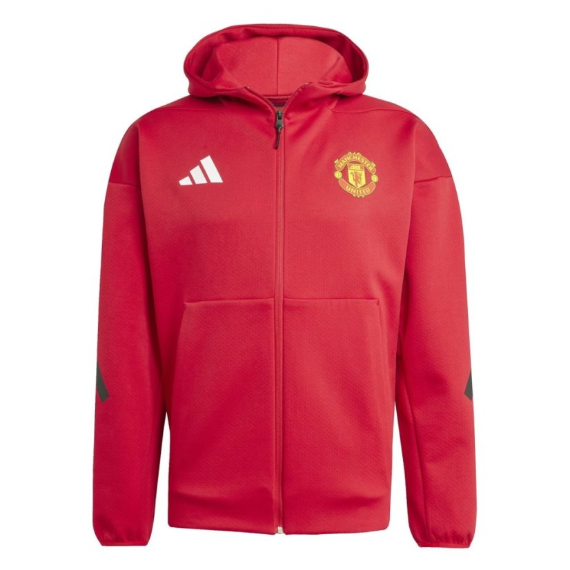 adidas Manchester United Anthem Jacket 2025 2026 Mens Red