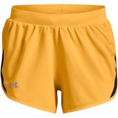 Under Armour Fly By 2 Shorts Womens Yellow