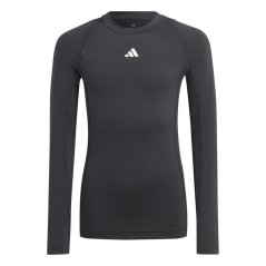 adidas Techfit AEROREADY Long Sleeve Top Juniors BLACK