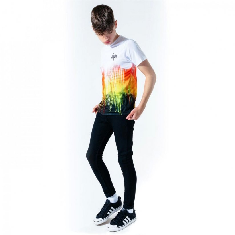 Hype Rainbow Drips Kids T-Shirt Multi Drip