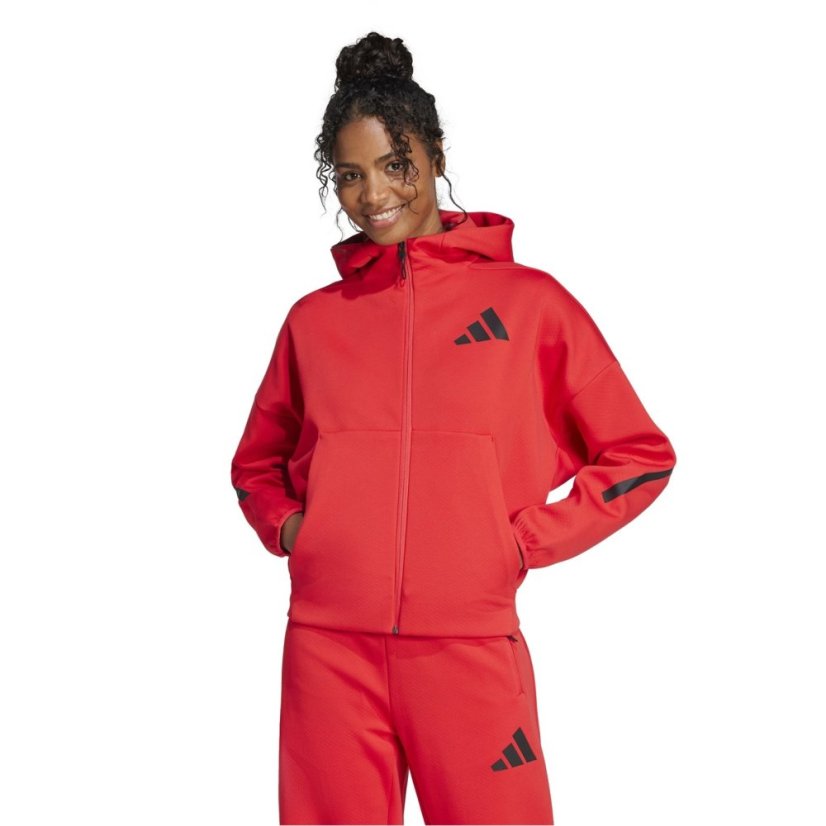 adidas Z.N.E. Full Zip dámska mikina Pure Ruby