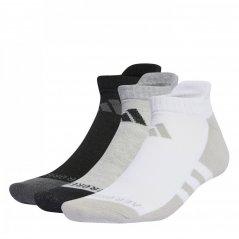 adidas Aeroready Low Cut 6 Pack Socks Mens Gry/White/Black