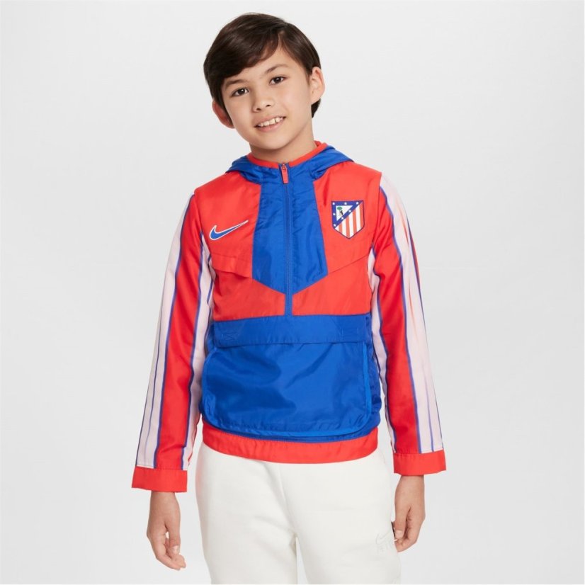 Nike Atletico Madrid Anorak Jacket 2024 2025 Juniors Red