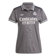 adidas Womens adidas Real Madrid Third Shirt 24/25 Charcoal