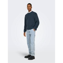 Only Men's Straight Leg Jeans LBlue Denim