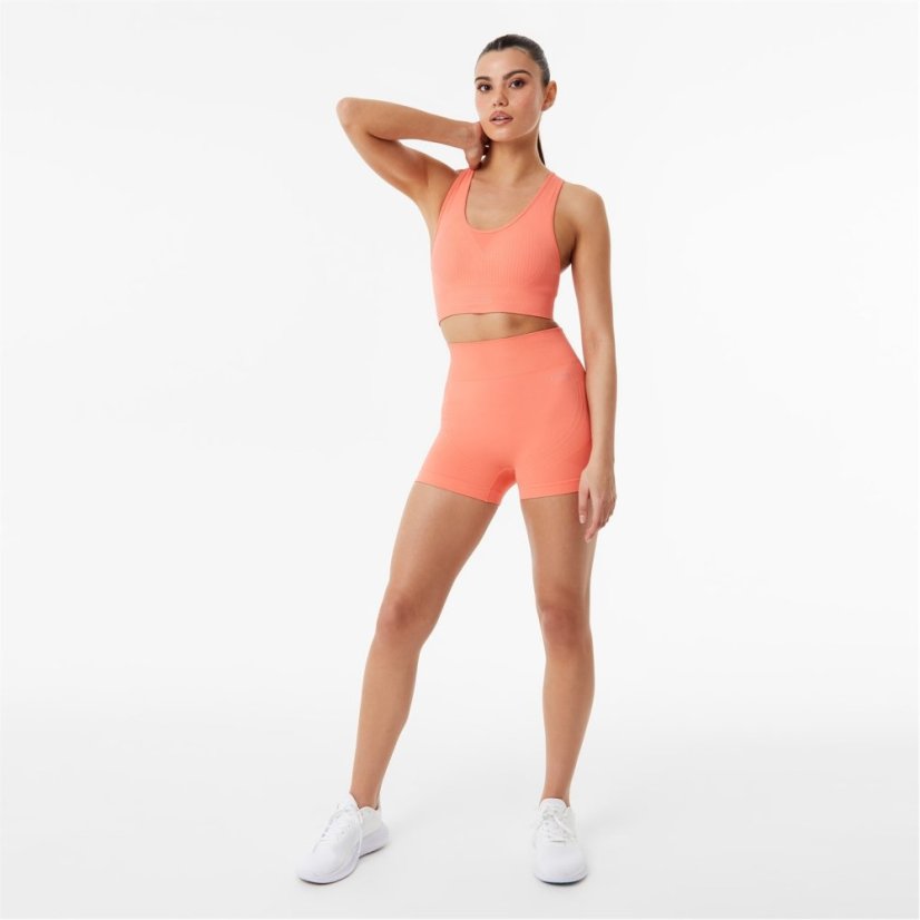 USA Pro USAP Seamless 3 Inch Shorts Womens Coral