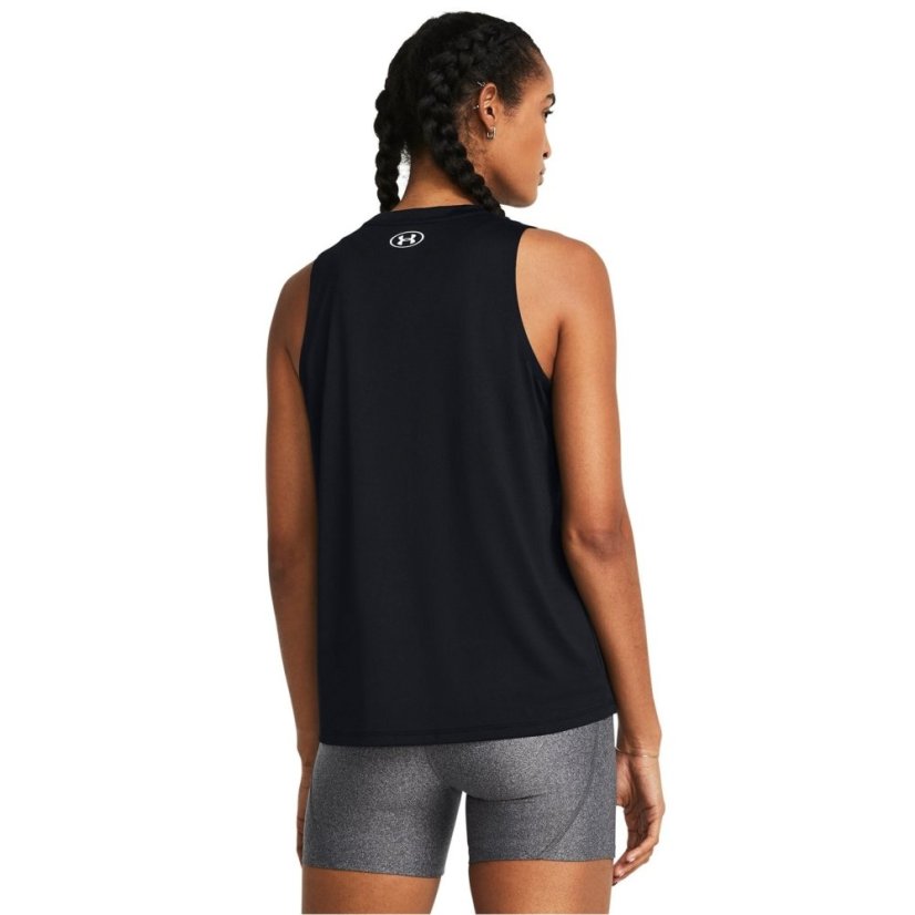 Under Armour Women's Tech Solid Tank Vest Black/White
