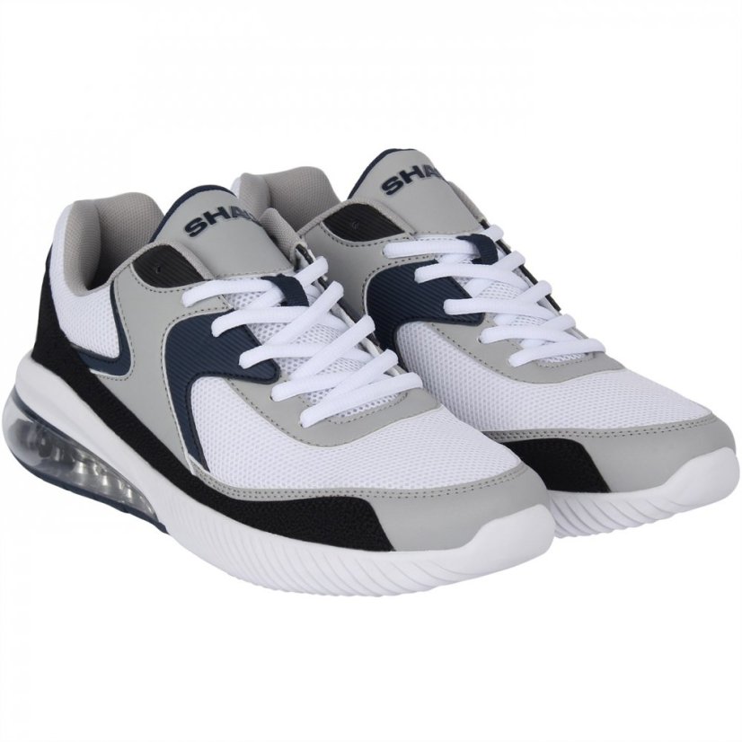 SHAQ Armstrong Mens Basketball Trainers White/Navy