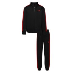 Under Armour Knit Track Suit Set Baby Boys Black/Red