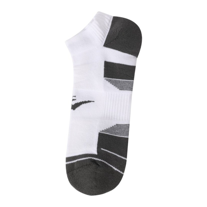 Everlast Mens Cushioned Invisible Socks 2Pk White
