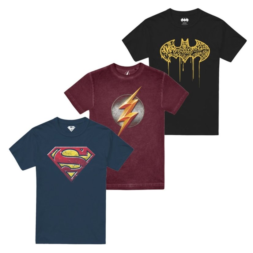 DC Comics Comics Tees 3Pk Logos