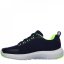 Skechers Dyna Tread Junior Trainers Navy/Lime