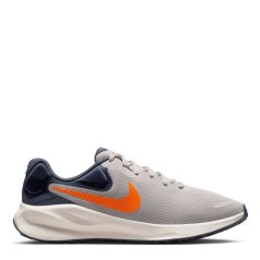 Nike Revolution 7 Men's Road Running Shoes Iron/Blu/Ora