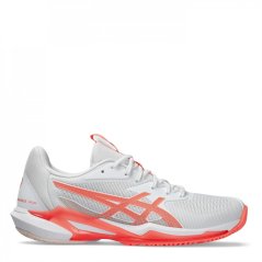 Asics Solution Swift FF 3 Womens Tennis Shoes White/Coral